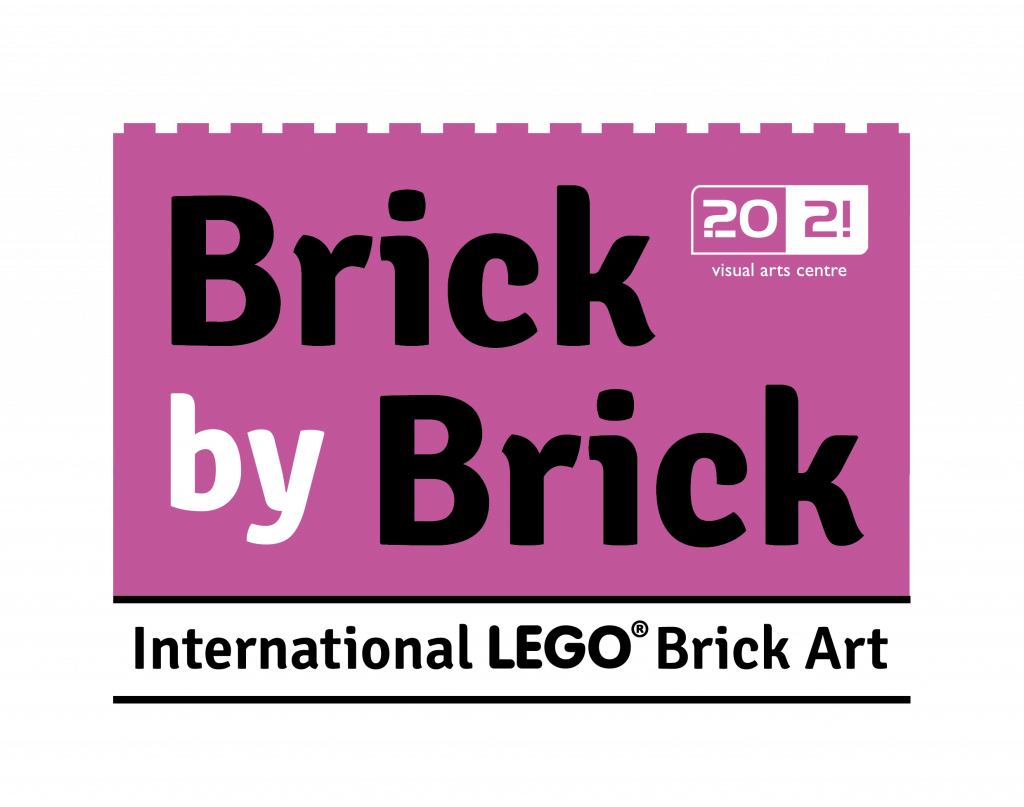 Brick By Brick Exhibition Logo and BrickBox Mystery Box workshop image.